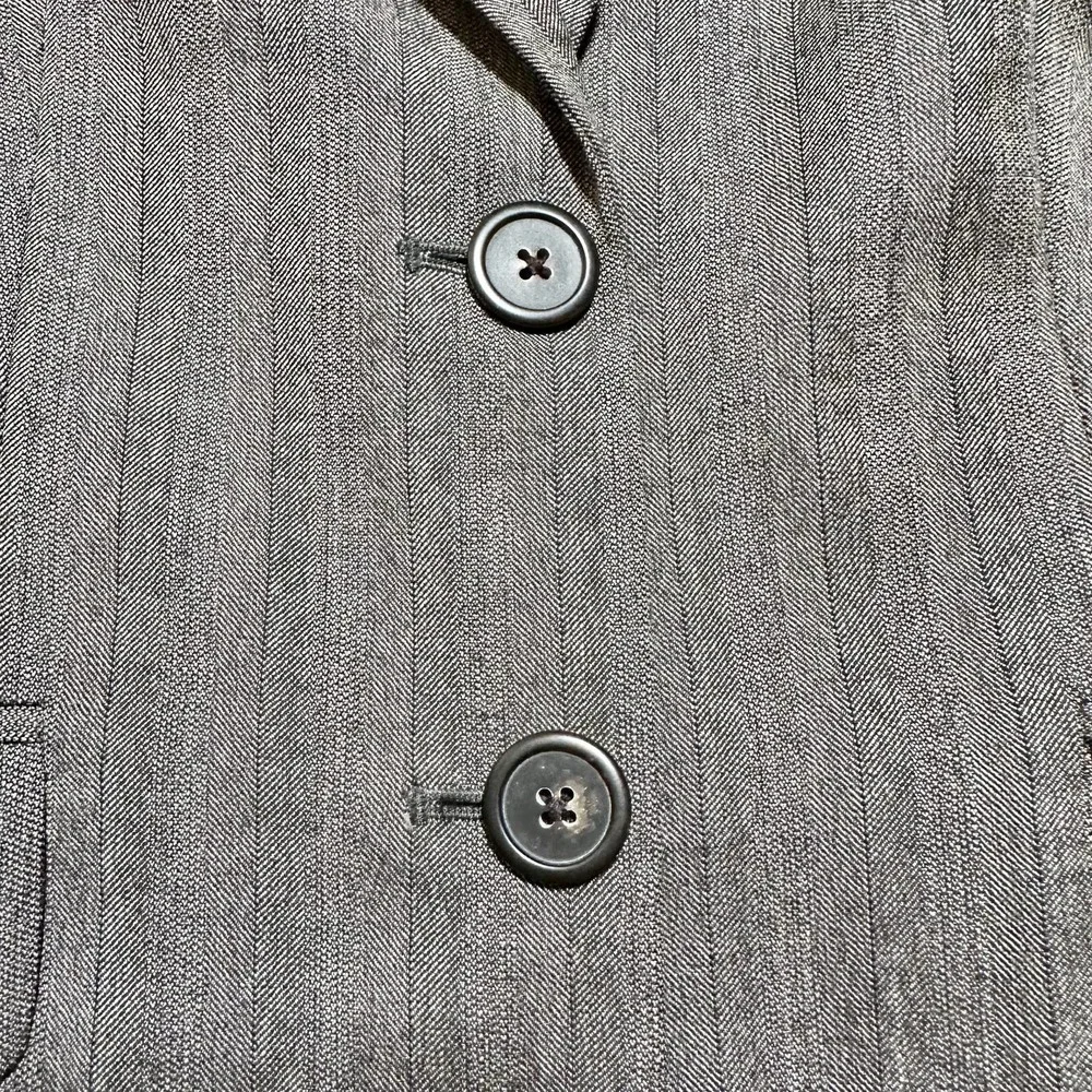 J. Crew | Women | Gray Twill Wool Blend Single Breasted Blazer | Size 0